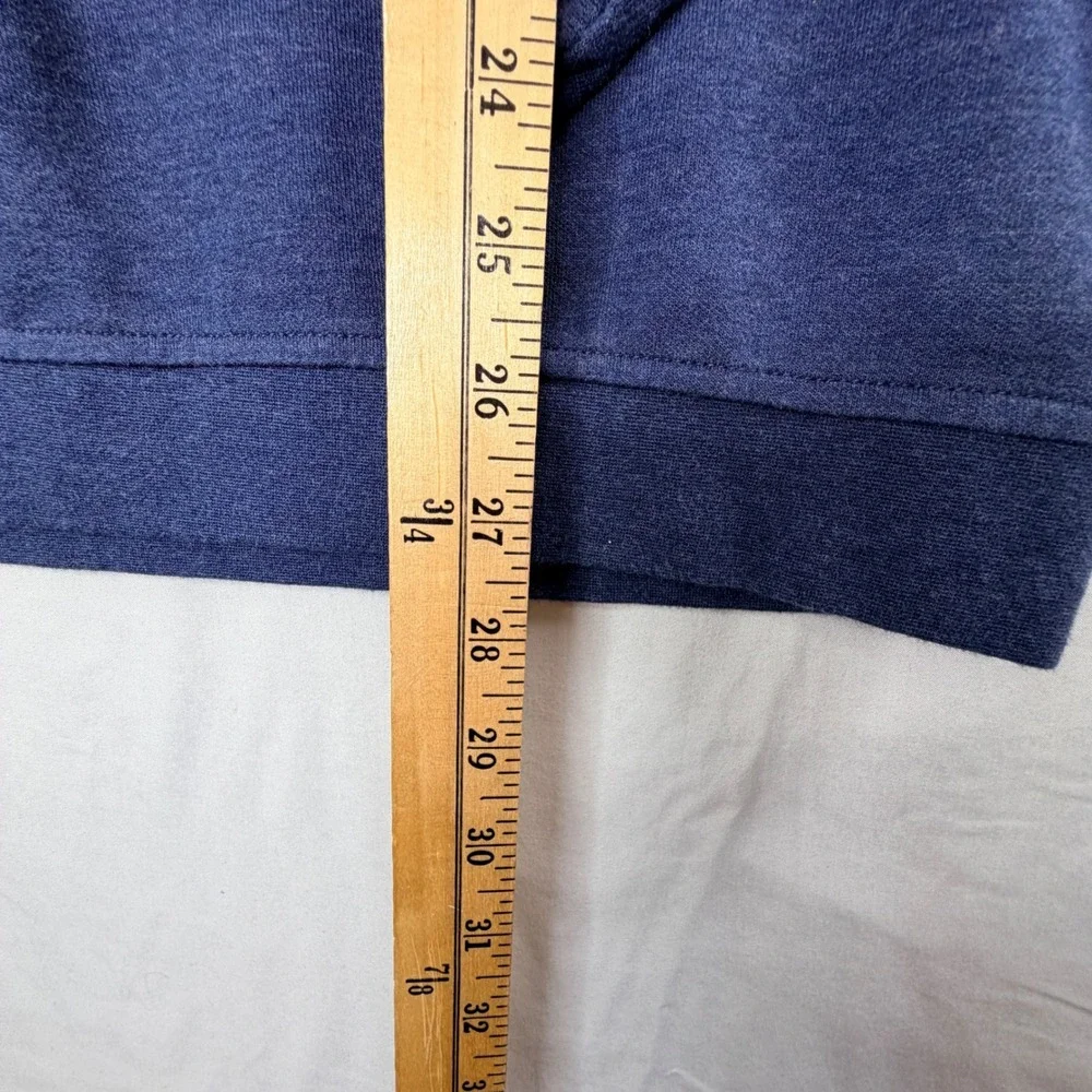 Peter Millar Mens Quarter Zip Pullover Sweater Blue Size M Embroidered Logo Golf